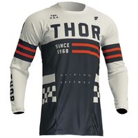 Thor Pulse Combat Motorcycle Jersey - Midnight/White/Orange