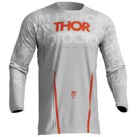 Thor Pulse Mono Motorcycle Jersey - Grey/Orange