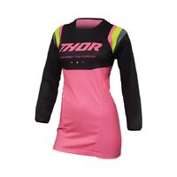 Thor Pulse Rev Women's Jersey - Charcoal/Pink