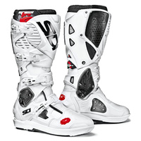 Sidi Crossfire 3 SRS Motorcycle Boots - White/White