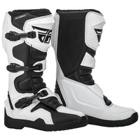 Fly Racing Maverik Motorcycle Boots - White/Black
