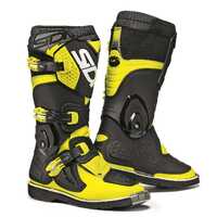 Sidi Flame Youth Motorcycle Boots -  Fluro Yellow/Black