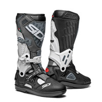 Sidi Atojo SRS Men's Motorcycle Boots - White/Black/Grey