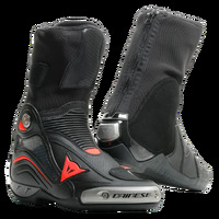 Dainese Axial D1 Motorcycle Boots Black/Fluo-Red 47