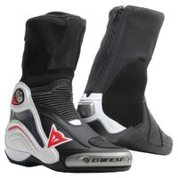 Dainese Axial D1 Motorcycle Boots - Black/White/Lava-Red 