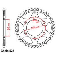 Rear Sprocket Kawasaki 525