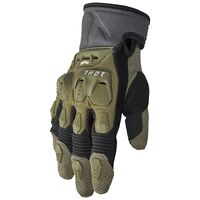 Thor Terrain Motorcycle Gloves - Army/Charcoal