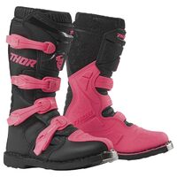 Thor Women's Blitz XP Motorcycle Boots - Black/Pink