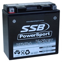 12V SSB V-Spec High Perform. AGM Battery (6) (YT14B-4, YT14B-4-BS) 4.20KG
