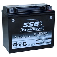 12V SSB V-Spec High Perform. AGM Battery (4) (VTX20L)