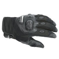 Dririder Air Carbon Men's Motorcycle Gloves - Black/Black