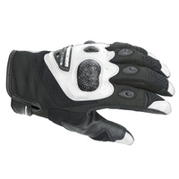 Dririder Air Carbon Men's Motorcycle Gloves - Black/White