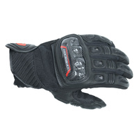 Dririder Strike Men's Motorcycle Gloves - Black/Black