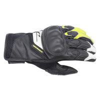Dririder Sprint Men's Motorcycle Gloves - Black/White/Yellow
