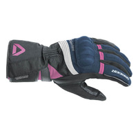 Dririder Ladies Adventure 2 Motorcycle Gloves -Navy/White/Pink