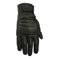 Argon Clash Leather Ladies Motorcycle On Road Gloves - Black S
