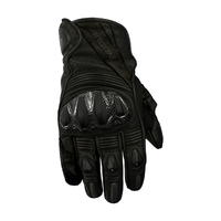 Argon Turmoil Leather Men Motorcycle On Road Gloves - Stealth S