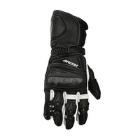 Argon Engage Swift Leather Men Motorcycle On Road Gloves - Black/White S