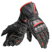Dainese Full Metal 6 Motorcycle Gloves - Black/Fluo Red