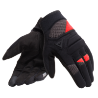 Dainese Fogal Unisex Textile Motorcycle Gloves - Black/Red