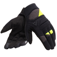 Dainese Fogal Unisex Motorcycle Gloves - Black/Fluo-Yellow