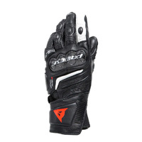 Dainese Carbon 4 Long Lady Leather Motorcycle Gloves Black/Black/White/L