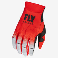 Fly Evo 2023 Motorcycle Racing Gloves Red Grey Small