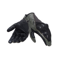 Dainese Karakum Ergo-Tek Motorcycle Gloves Black/Army-Green