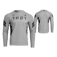 Thor Assist Long Sleeve Motorcycle Jersey - Grey/Black