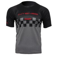 Thor Intense Chex Motorcycle Jersey - Black/Grey