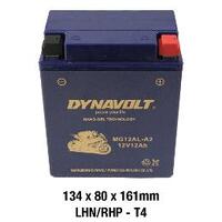 Dynavolt Gel Series Motorcycle Battery Mg12Ala-2/A2