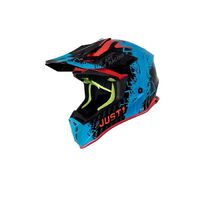 Just1 Mask J38 Motorcycle Helmet - Blue/Red/Black