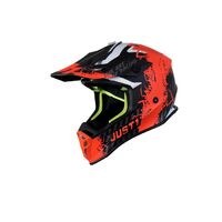 Just1 Mask J38 Motorcycle Helmet X-LargeX-Large - Orange/Titanium/Black