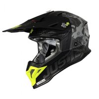 Just1 Kinetic J39 Motorcycle Helmet - Grey Camo/Matte Black