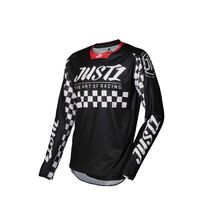 Just1 Youth J-Force MX Racer Motorcycle Jersey - Black/White