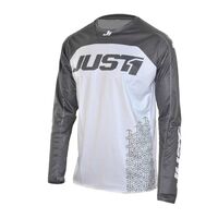 Just1 Men's J-Force Terra Motorcycle Jersey - White/Grey