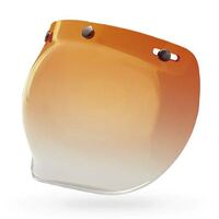 Bell Custom 500 3 Snap Bubble Helmet Visor - Amber Gradient
