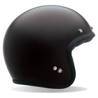 New Bell Custom 500 Motorcycle Helmet Solid Matte Black  (With Studs) 