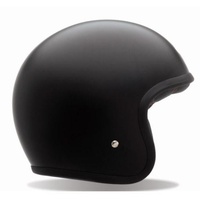New Bell Custom 500 Motorcycle Helmet Matte Black (No Studs)