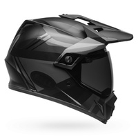 New Bell MX-9 Adventure Mips Motorcycle Helmet Blackout Matte Black/Gloss Black 