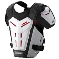 EVS Revo 5 Adult Body Armour Motocross Roost Deflector Small/Medium - White