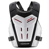 EVS Revo 4 Adult Body Armour Motocross Roost Deflector Small/Medium - White