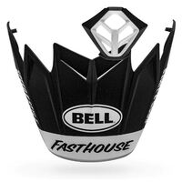 Bell Moto-9/Mouthpiece Kit Fasthouse Good Time Peak - Matte Black/White