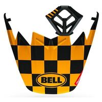 Bell Moto-9/Mouthpiece Kit Fasthouse Checker Peak - Matte Black/Yellow
