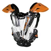 Evs Vex Clear Motorcycle Body Armour Medium - Orange