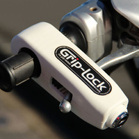 Grip Lock Motorcycle Handlebar Lock - White