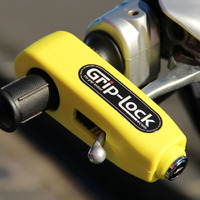 Grip Lock Motorcycle Handlebar Lock - Yellow
