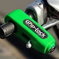 Grip Lock Motorcycle Handlebar Lock - Green