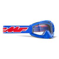 FMFVS Powerbomb Clear Lens Motorcycle Goggles - Rocket Blue