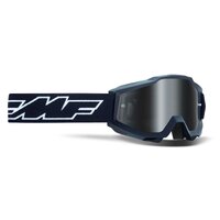 FMFVS Powerbomb Youth Mirror Silver Lens Helmet Goggles - Rocket Black 